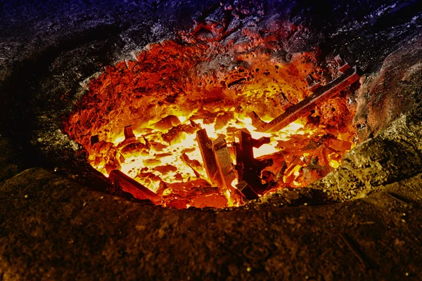 Hierro fundido en un horno —  Fotos de Stock