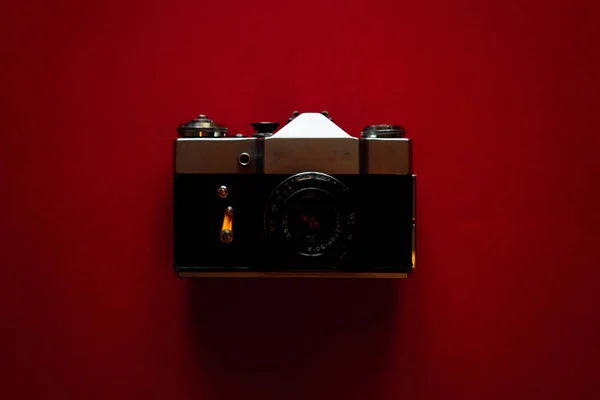 Vintage Φωτογραφική Μηχανή Χρώματα Φόντο — Φωτογραφία Αρχείου