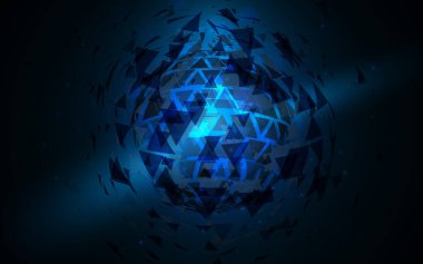 Soyut Küresel Fütürist ve yüksek teknolojili dijital arka plan. Vektör illüstrasyonu