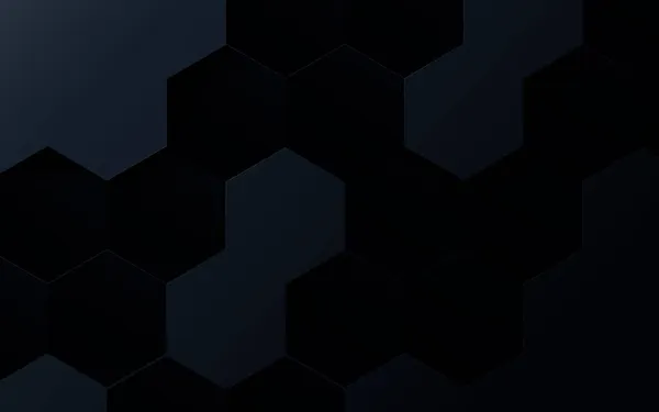 抽象グレーと黒の六角形のパターンと未来技術デジタルハイテク概念の背景 ベクターイラスト — ストックベクタ