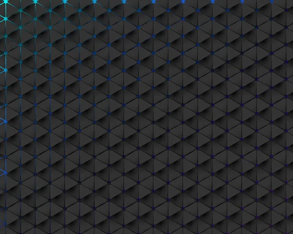 Абстрактний Чорний Трикутний Візерунок Футуристичною Технологією Цифровий Концептуальний Фон Хай — стоковий вектор