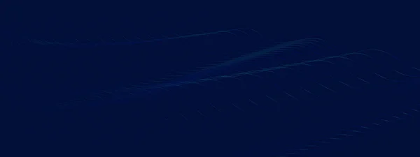 Abstract Blue Wavy Lines Background Futuristic Digital Technology Concept Vector — ストックベクタ