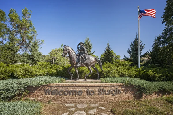 Welcome to Sturgis Sign — Stock Photo, Image