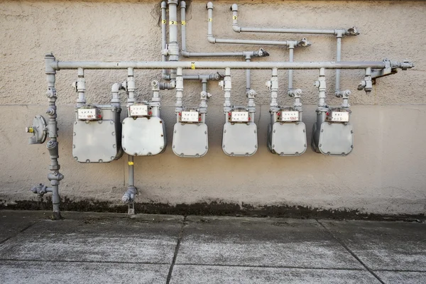 Gasmeters — Stockfoto