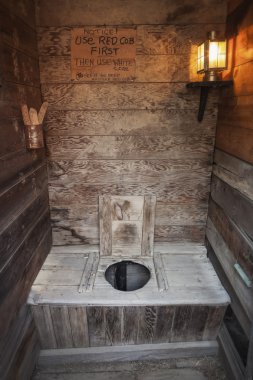 Outhouse Interior clipart