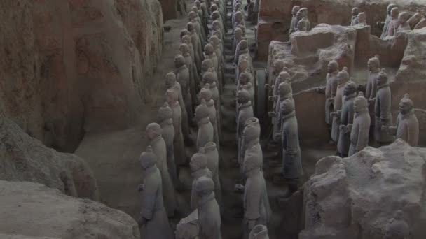 Terra cotta warriors — Stock video