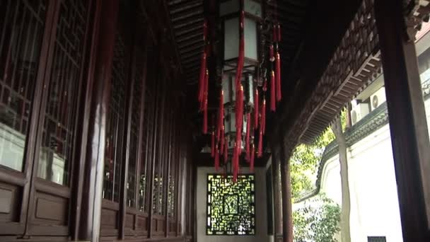 Chinese tempel licht — Stockvideo