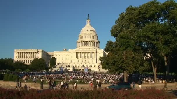US Capitol, time lapse — Stock Video