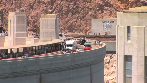 Bridge over Hoover Dam — Stock Video