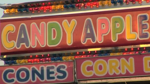Candy Apple Stand — Stockvideo