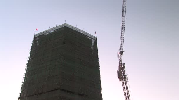 Edificio en construcción — Vídeos de Stock