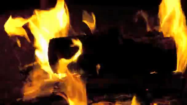Idő telik el tűz gödör — Stock videók