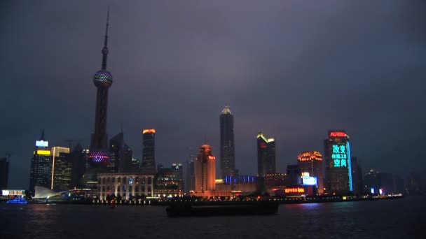 上海、浦東、フォーカスに入ってくる — ストック動画