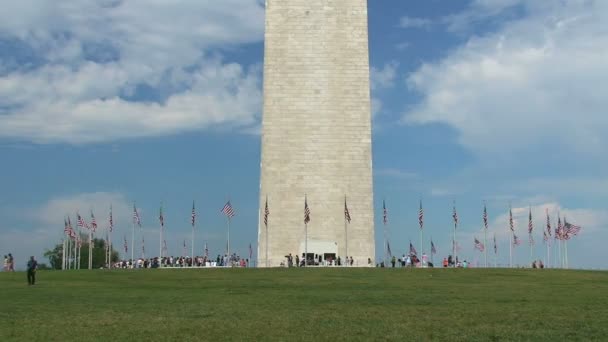 Washington monument, zeitraffer — Stockvideo