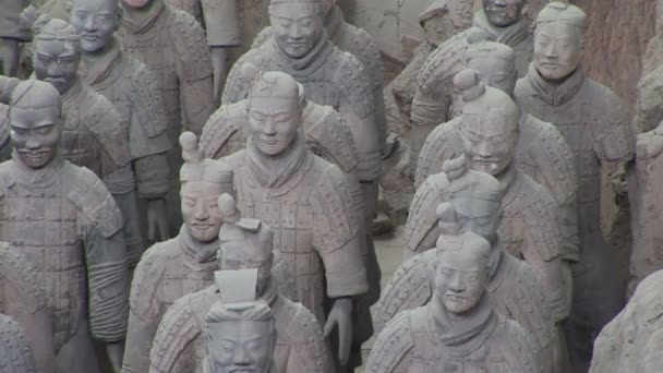 Terra cotta warriors — Stok video