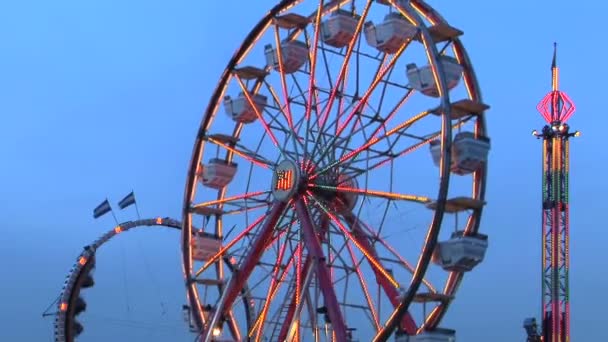 Ferris Wheel, time lapse — Stock Video