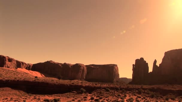 Monument valley, sunrise, časová prodleva — Stock video