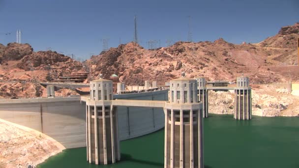 Brug over de hoover dam — Stockvideo