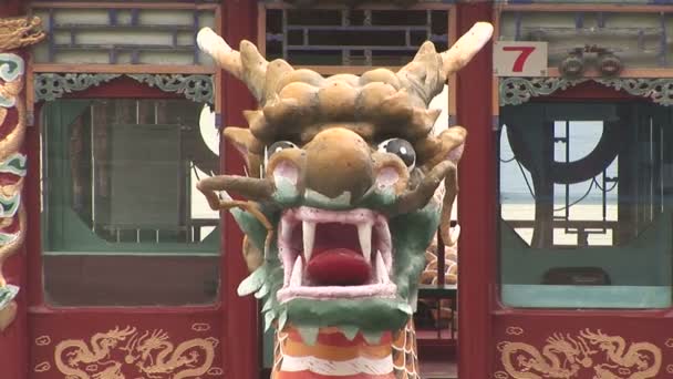 Dragon Architectural Detail — Stock Video