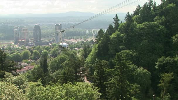 Portland Tram aéreo — Vídeo de Stock