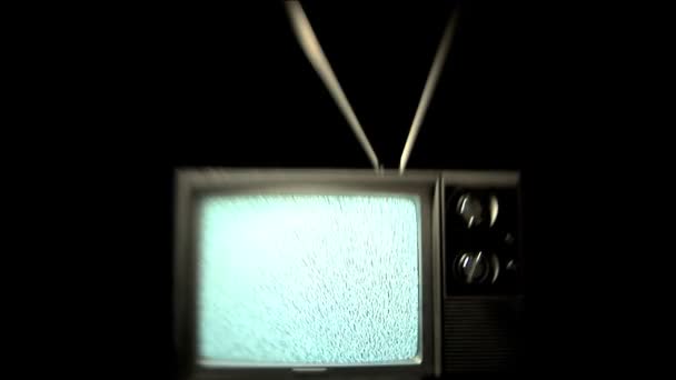TV estática — Vídeo de stock