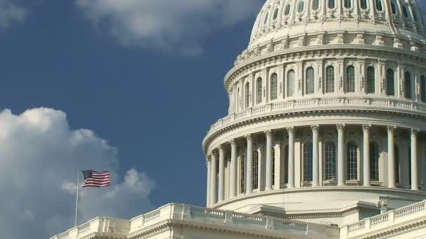 US Capitol, time lapse — Stock Video