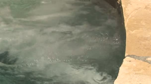 Whirlpool Jets in Hot Tub — Stock Video