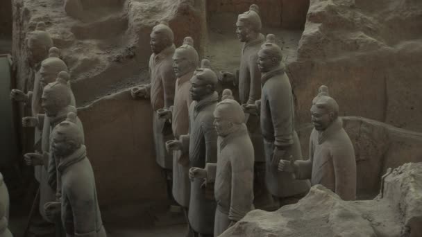 Terra cotta warriors — Stock video