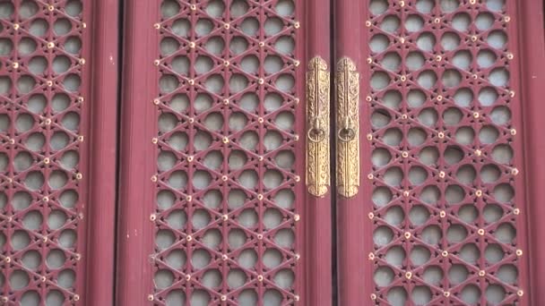 Ornate Chinese Doors — Stock Video