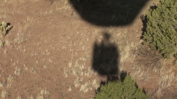 Гаряче повітря куля тінь — стокове відео
