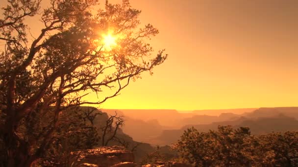 Sonnenuntergang im Grand Canyon — Stockvideo