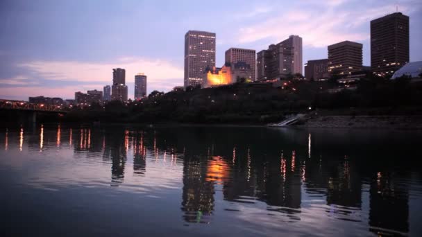 Edmonton Skyline — Stock Video