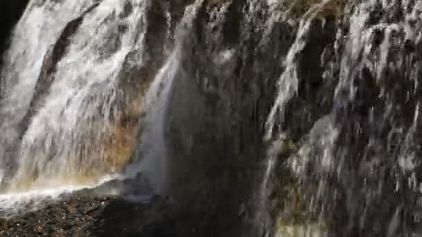 Küstenwasserfall — Stockvideo