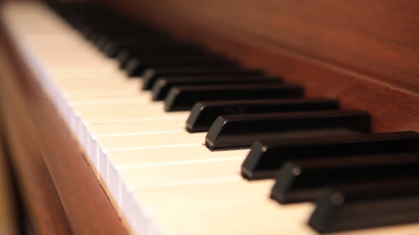Початківець фортепіано — стокове відео