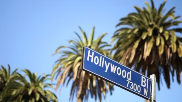 Hollywood Blvd. . — Vídeo de stock