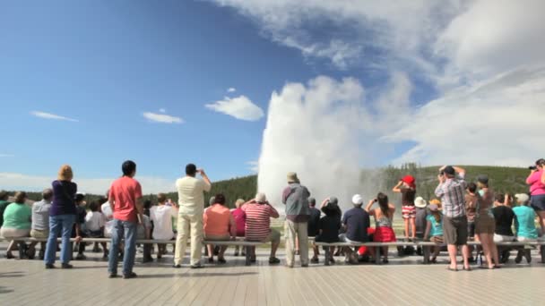Midway geyser λεκάνη — Αρχείο Βίντεο