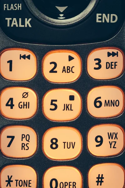 Phone Key Pad, close up — Stock Photo, Image