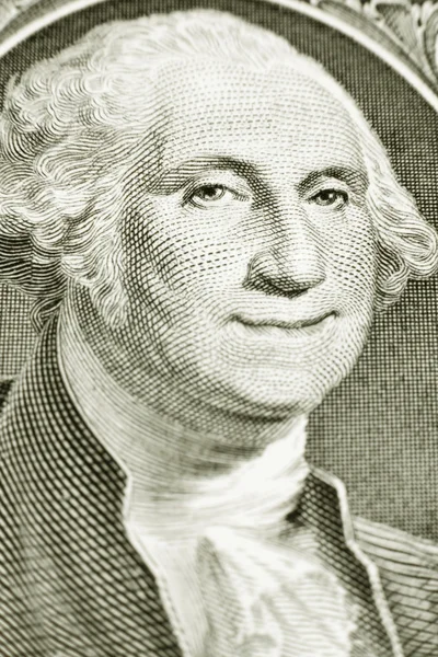 One Dollar Bill with Smiling George Washington — Stock Photo, Image