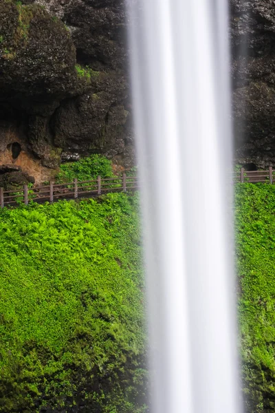 Wandelweg achter een waterval — Zdjęcie stockowe