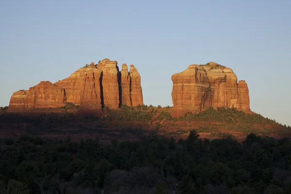 Kathedrale Felsen Sonnenaufgang sedona arizona — Stockfoto