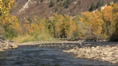 Colorado nehir sonbaharda doğal dağ