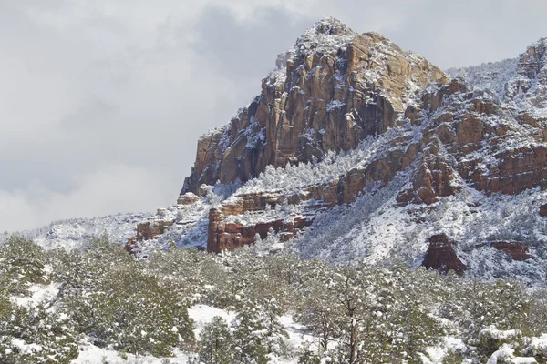 Red rock ülke kış — Stok fotoğraf