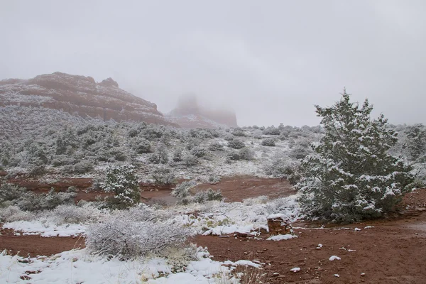 Red rock País Neve — Fotografia de Stock