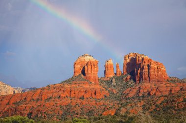 Cathedral Rock Rainbow clipart