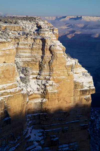 Büyük Kanyon'da kar — Stok fotoğraf