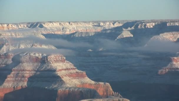 Grand canyon in de winter — Stockvideo