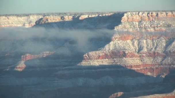Kışın Büyük Kanyon — Stok video