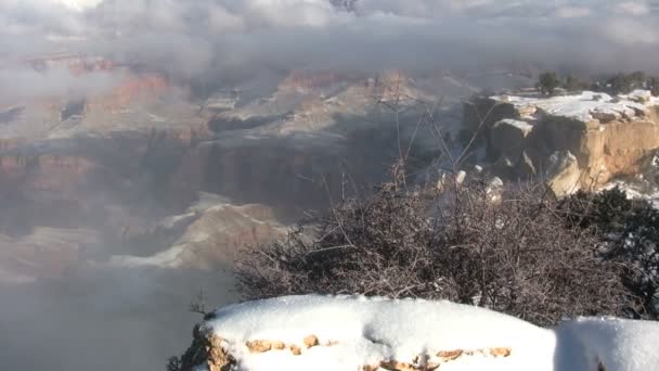 Grand canyon i vinter — Stockvideo