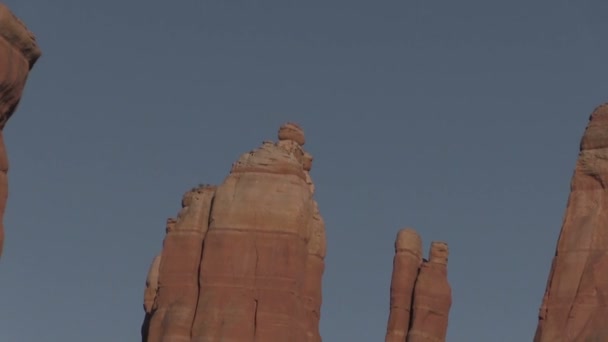 Cathedral Rock Moonrise — Stock Video