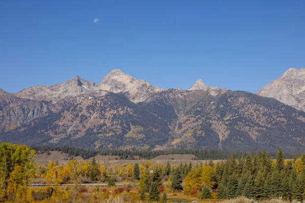 秋の大テトン国立公園ワイオミング州の風景 — ストック写真